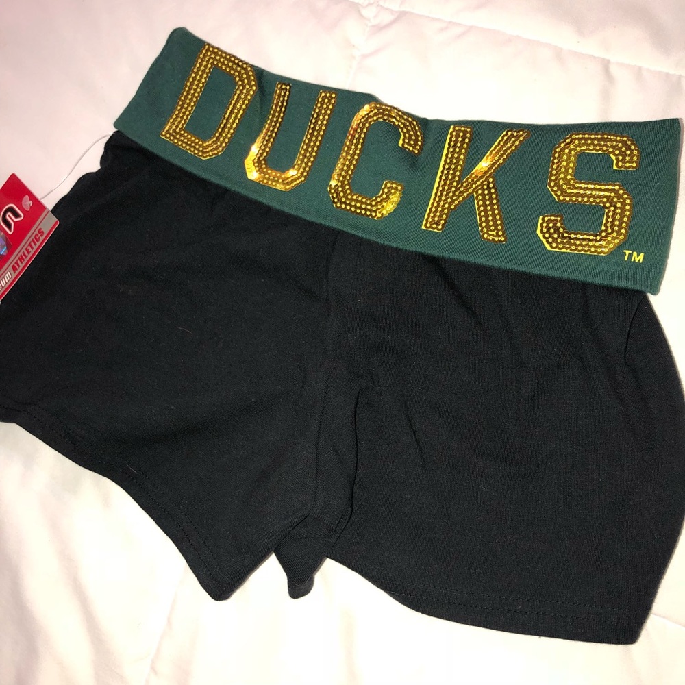 Oregon Ducks Bling Yoga Shorts